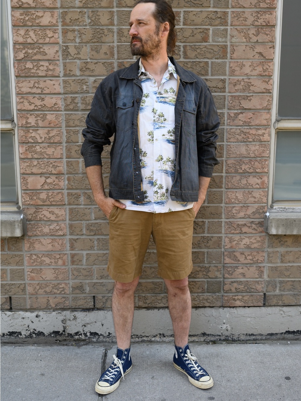 Gucci Black Washed Denim Shirt Jacket